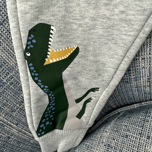 Joules NWT Boys Grey Champion GRMDINO Sweat Pants—Age 1, Height 31.5 - Picture 4 of 7